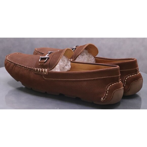 Nordstrom Shop Men's Horsebit Loafers Driving Shoes Size 13 Leather Brown - Picture 6 of 11